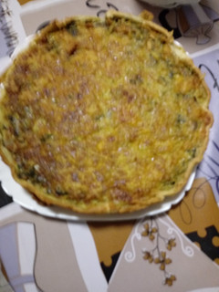 Foto principal de Quiche de calabacín espinaca champiñones y queso