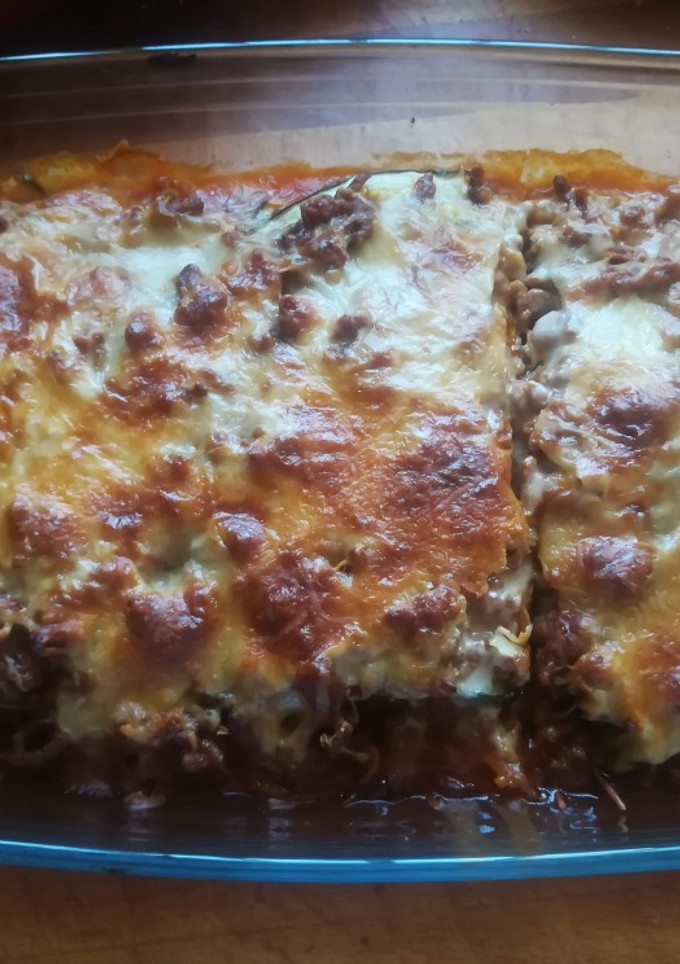 Una foto de Lasaña de calabacín y carne picada