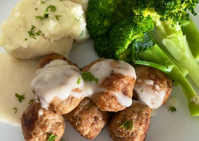 Cara Gampang Membuat IKEA meatballs KW (lesser calories), Lezat
