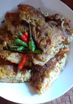Foto resep Telur dadar mie