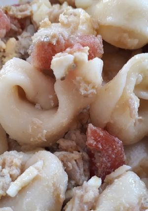 Una foto de 35. Tortelini de queso camperos