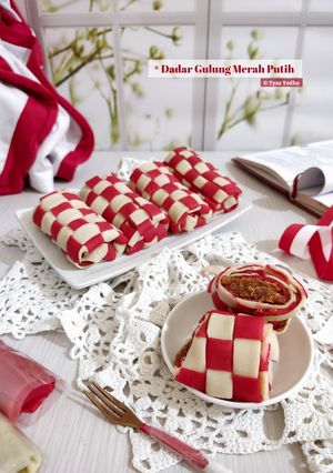 Foto resep Dadar Gulung Merah Putih