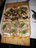 Pizza de masa casera artesanal