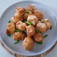 Deep fry Salt and Pepper Tofu A picture of Deep fry Salt and Pepper Tofu.