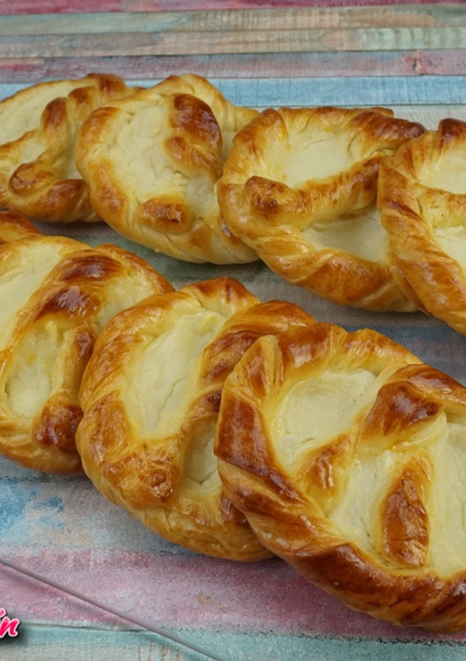 Una foto de Bretzel dulces con crema