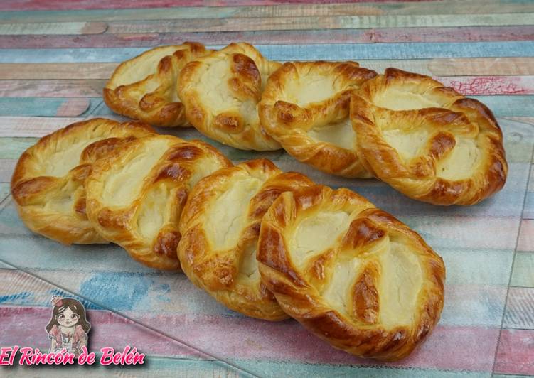 Bretzel dulces con crema