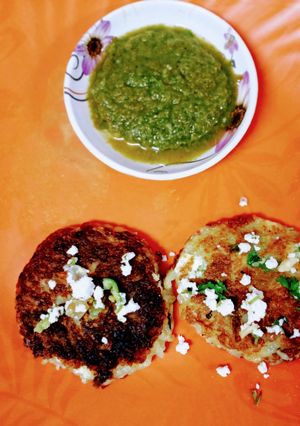 A picture of Falahari stuffed Patties.