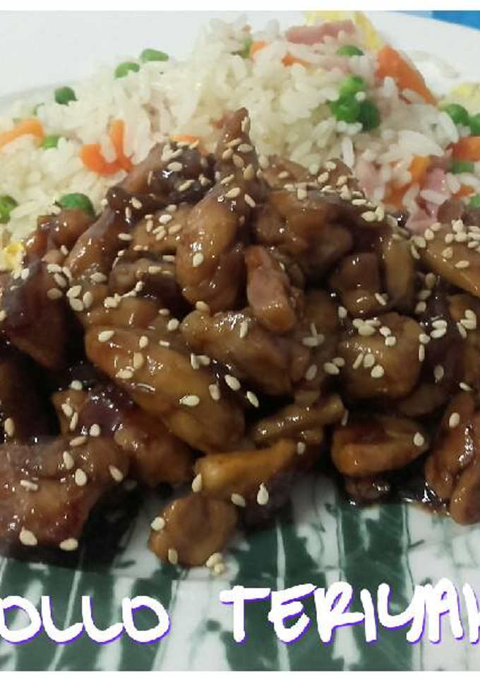 Una foto de 🐔Pollo teriyaki