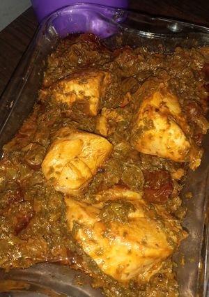 عکسی از دستور خورشت آلو اسفناج