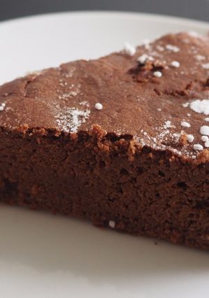 Une photo de Gâteau au chocolat avec de la farine de coco