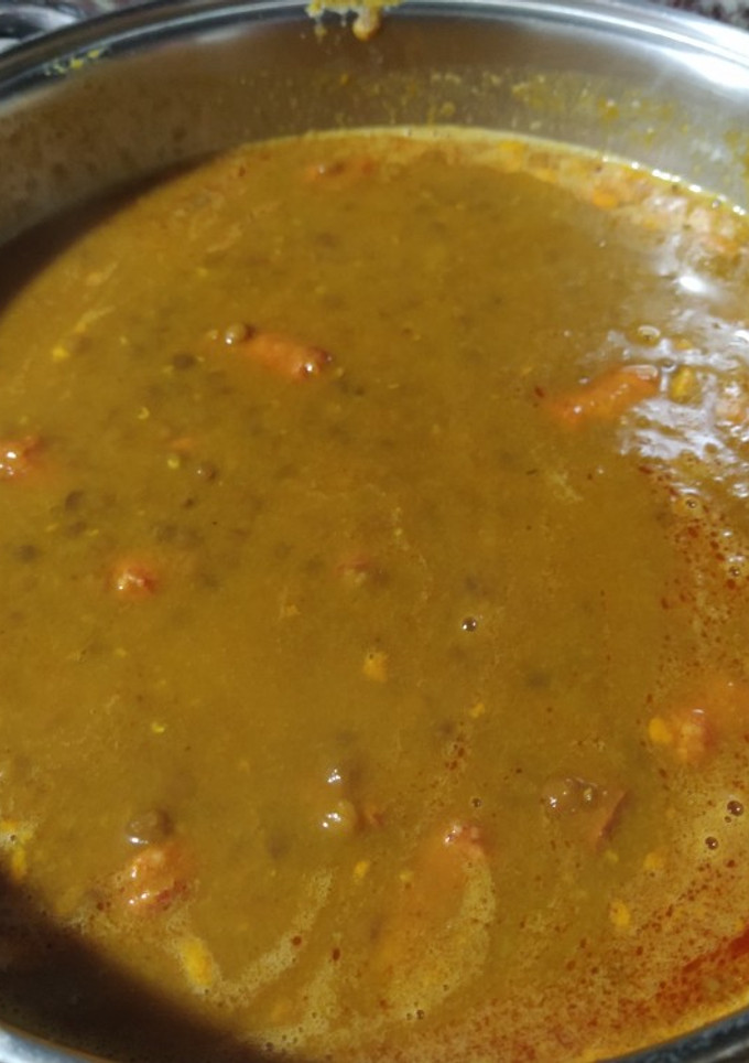 Una foto de Lentejas cocidas con chistorra