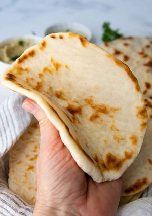 A picture of GF Pita Bread.