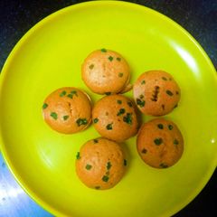 Homemade eggless tutti frutti whole wheat Muffins A picture of Homemade eggless tutti frutti whole wheat Muffins.