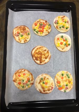 小披薩-親子料理 的食譜成品照片
