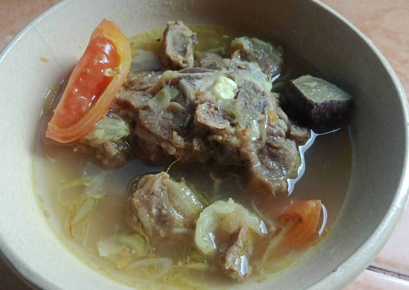 Gule kambing bening ala warung sate