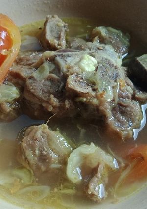 Foto resep Gule kambing bening ala warung sate