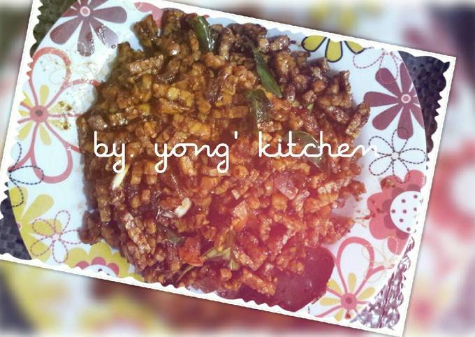 Tempe goreng masak bumbu ala yong's kitchen