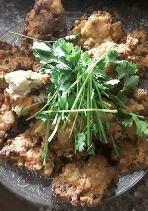 Hình của món Chả đậu hủ ngoài giòn trong mềm.