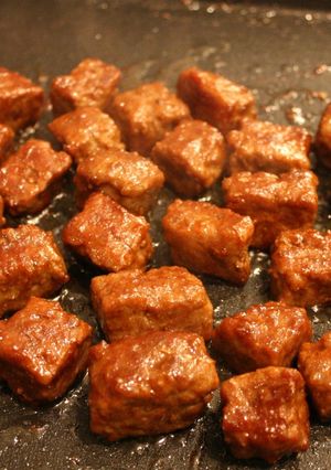 A picture of Ground Beef Cubes.