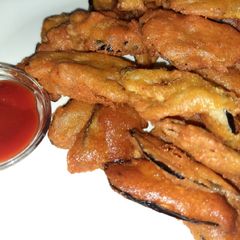 A picture of Egg plant(baingan) pakore.