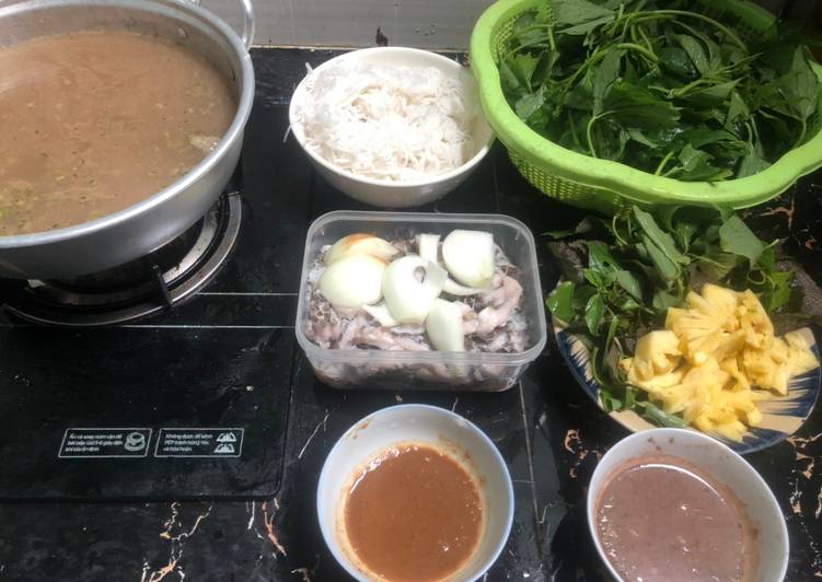 Step-by-Step Guide to Make Favorite Lẩu bò (lá xách bò) nhúng mắm ruốc