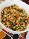 Yakimeshi de verduras