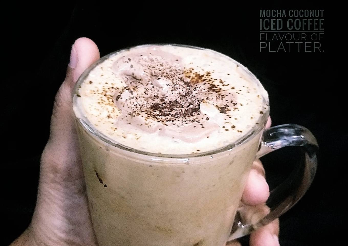 Moccha coconut iced coffee