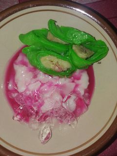 Foto resep Es pisang ijo