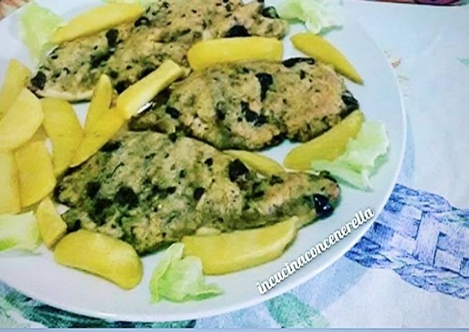 Fette di petto di pollo alla Cenerella
