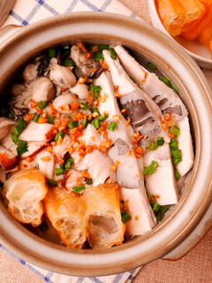海鮮綜合鹹粥_電鍋料理 的食譜成品照片