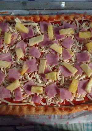 Una foto de Pizza