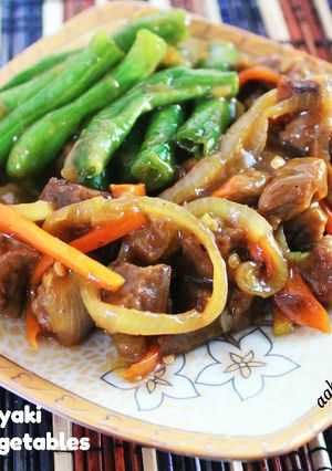 Foto resep 116. Beef Teriyaki Mixed Vegetables