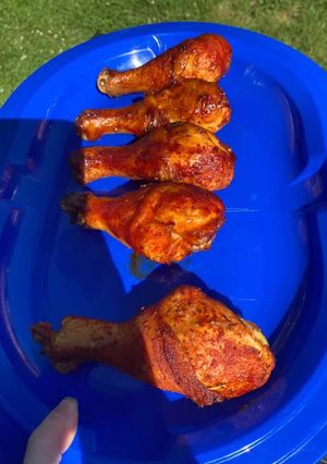 A picture of Smoked chicken legs.