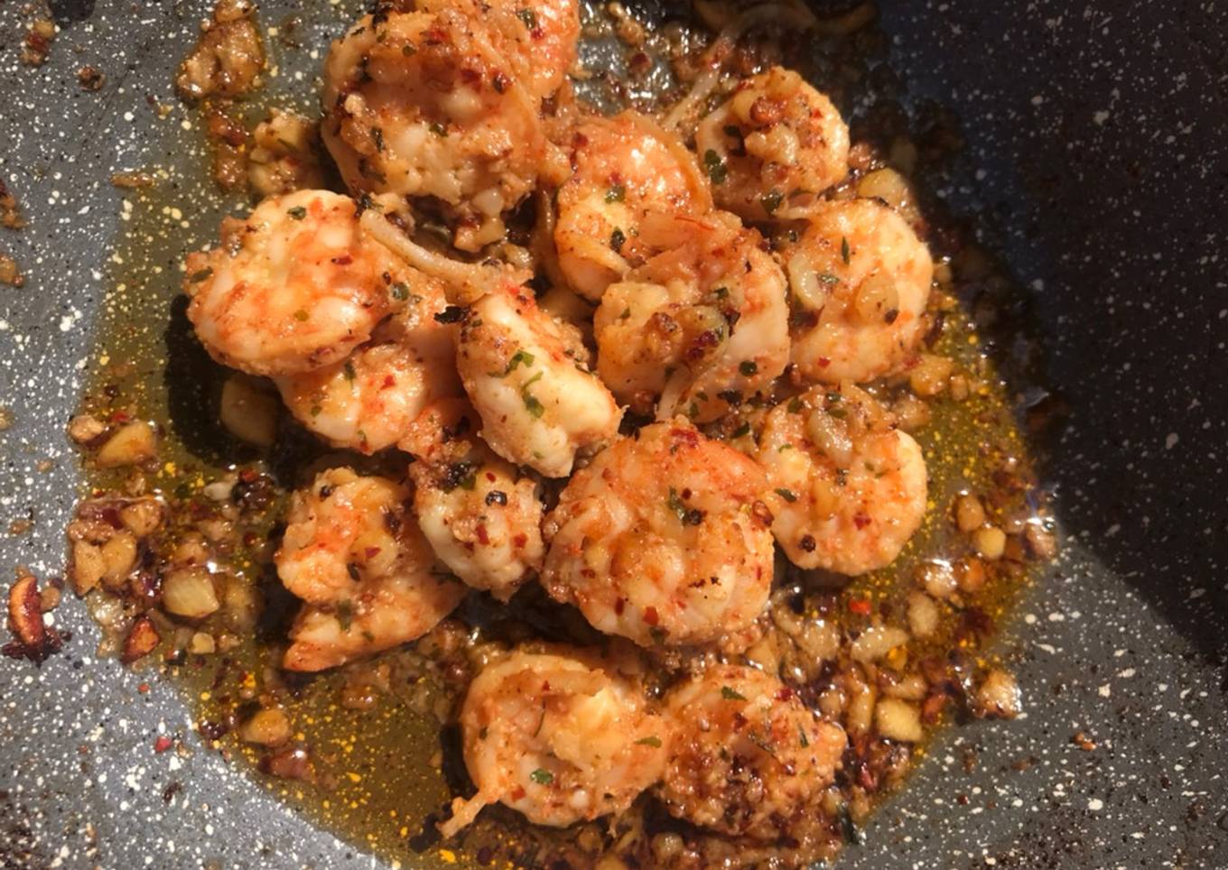 Garlic butter shrimp