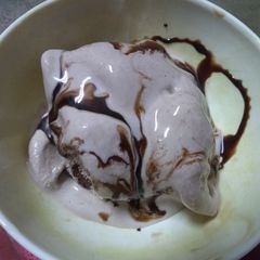 A picture of Chocolate icecream.