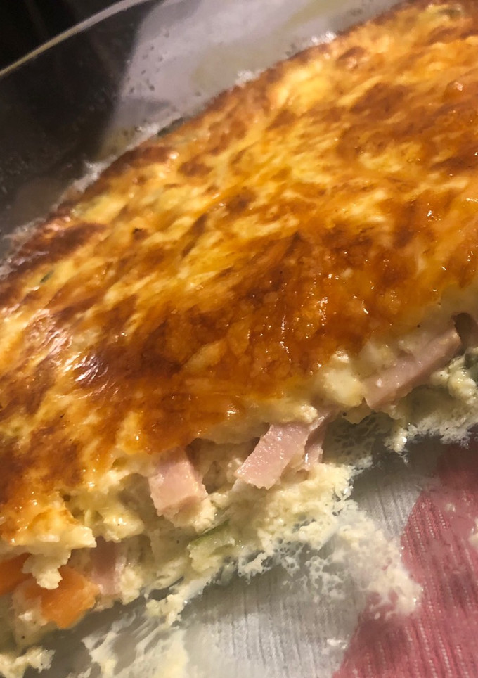 Una foto de Pastel calabacín y pavo