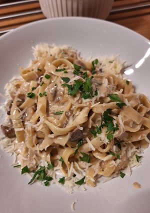 Zdjęcie przepisu Tagliatelle z borowikami 🍂🍁.