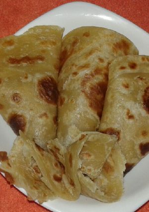 A picture of Soft layered chapati.