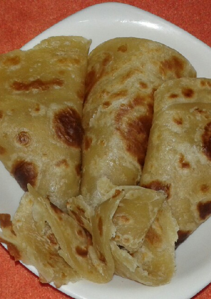 A picture of Soft layered chapati.