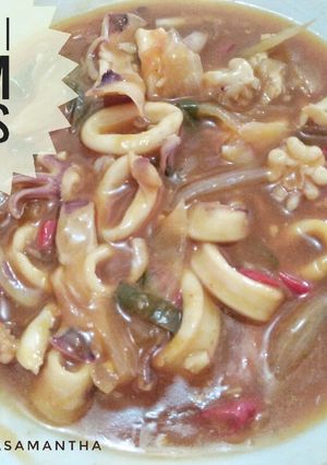 Foto resep Cumi asam manis enak simpel