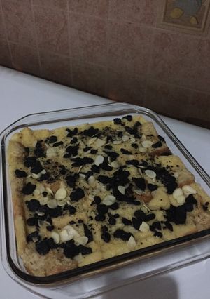 Foto resep Puding Roti Almond
