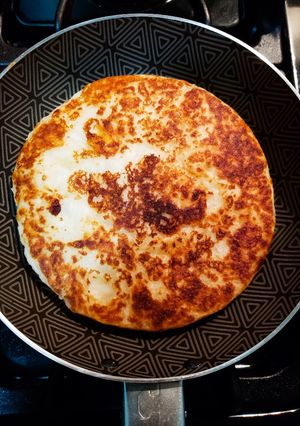 Una foto de Arepa de yuca