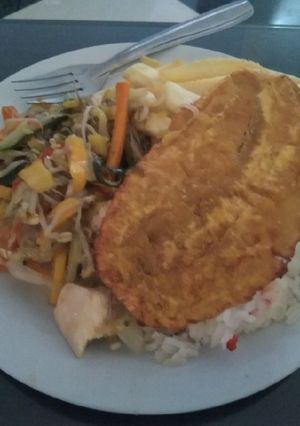 Una foto de Zuchinni de pollo