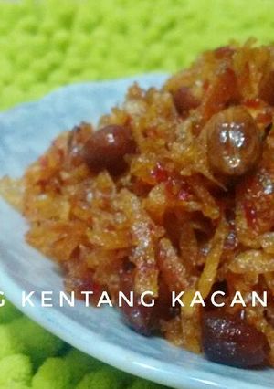 Foto resep K3 kering kentang kacang