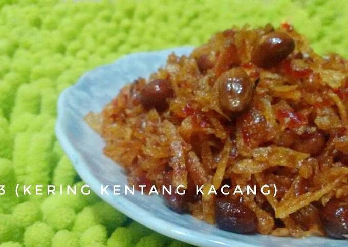 Cara Gampang Membuat K3 kering kentang kacang yang Enak
