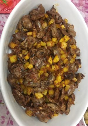عکسی از دستور خوراک دل مرغ