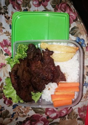 Foto resep ❤Bento Beef steak ❤