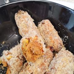 A picture of Sweet potato croquettes. Gluten free. Air fryer 😋 low fat.
