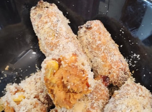 A picture of Sweet potato croquettes. Gluten free. Air fryer 😋 low fat.