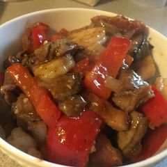 A picture of Spicy Beef and Shrimp.